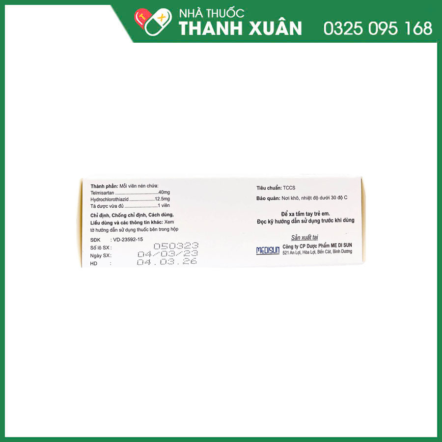 Telzid 40/12,5 thuốc điều trị tăng huyết áp